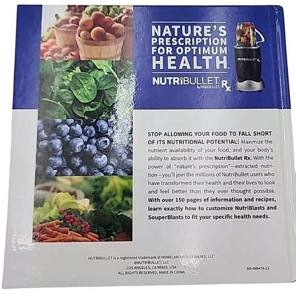 Nutribullet Rx by Magicbullet Nature's Prescription for Optimum Health Recipes - Picture 2 of 2